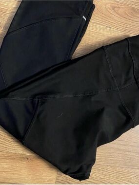 Black Athletic Leggings - Sleek Solid Workout Tights